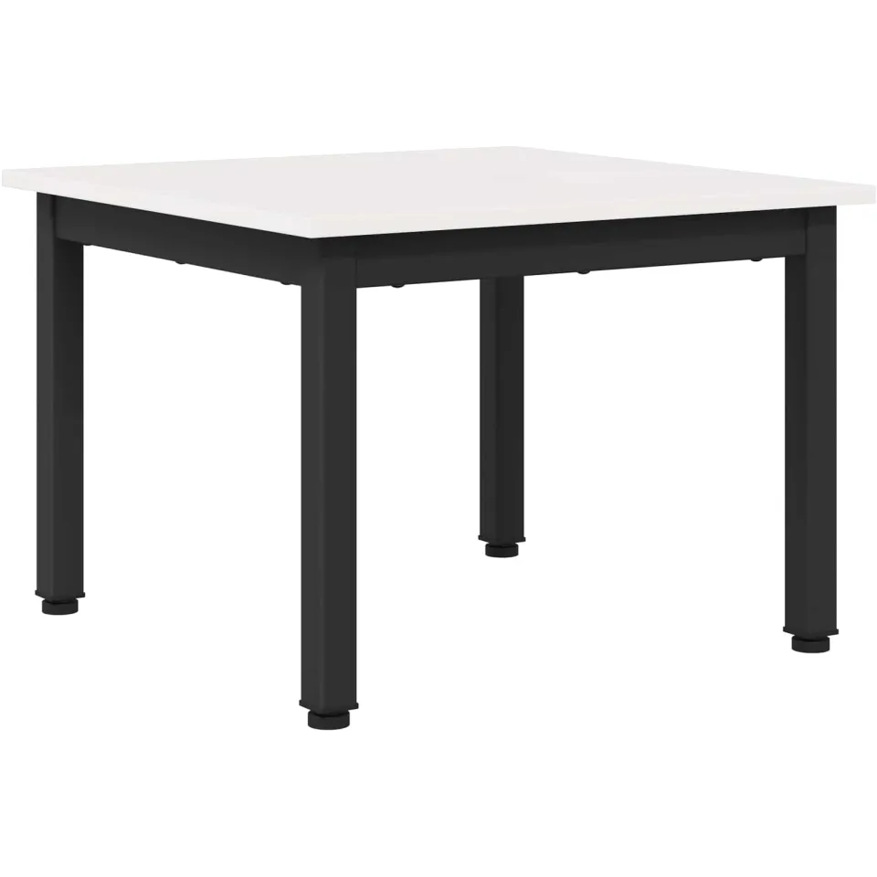 vidaXL Salontafel Wit 50 x 50 x 36 cm Massief grenenhout, foto 3