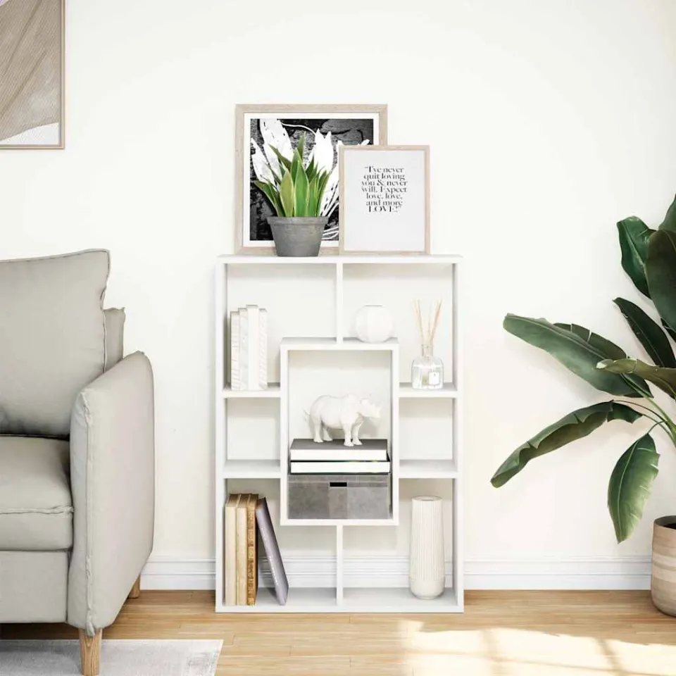 vidaXL Boekenkast Wit 63x20x90 cm Bewerkt Hout, foto 2