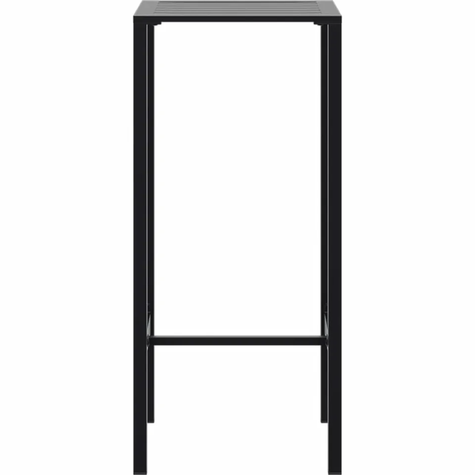 vidaXL Bartafel 50x50x110 cm gepoedercoat staal zwart, foto 4