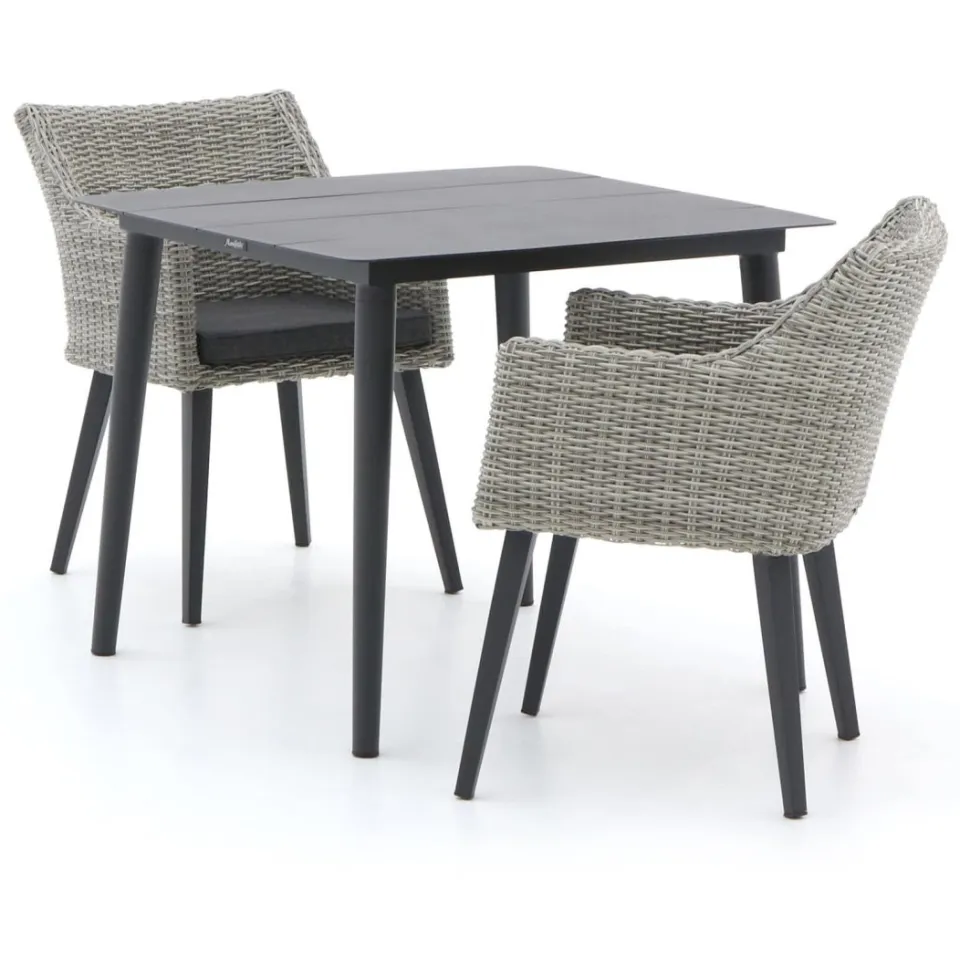 Manifesto Furniture Manifesto Matese/Sora 90cm dining tuinset 3-delig grijs, foto 5