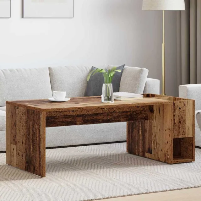 vidaXL Salontafel Oudhout 101,5 x 50 x 37 cm Bewerkt hout Bruin