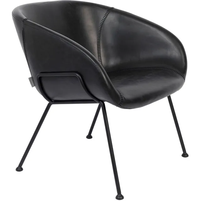 Zuiver fauteuil Feston Zwart