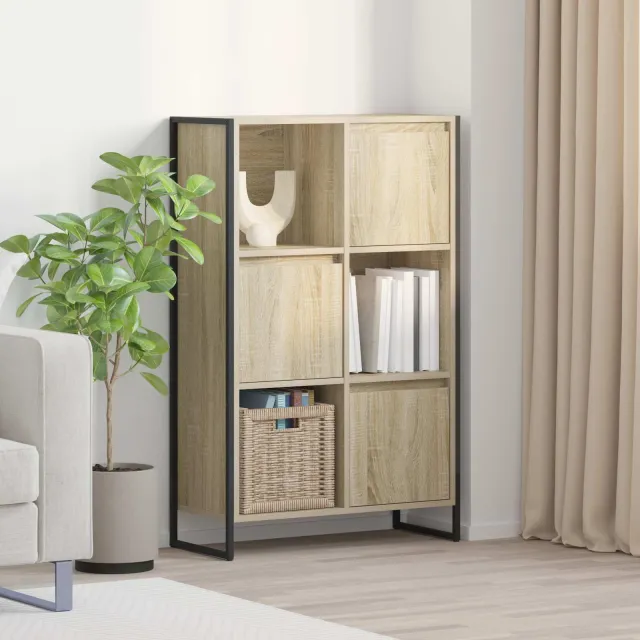 vidaXL Boekenkast Sonoma Eiken 68 x 30 x 108 cm Bewerkt hout, foto 2