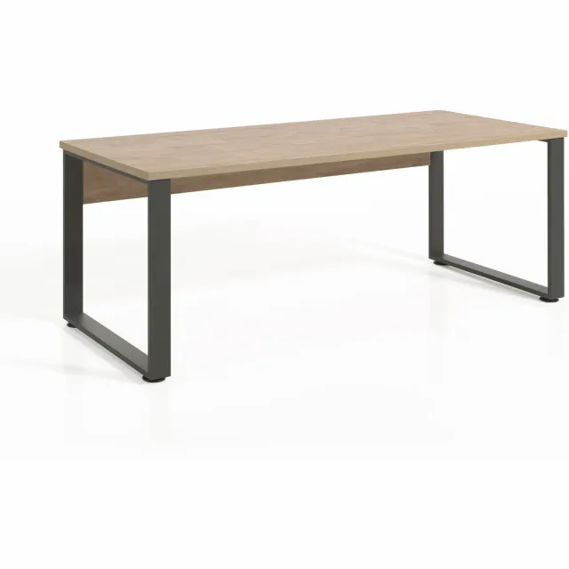 Bureau Edison 200 cm Bruin