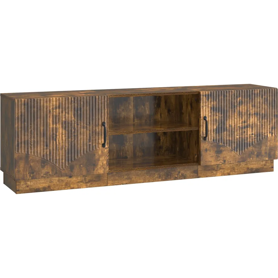 vidaXL Tv-meubel 150 x 31 x 47 cm Gerookt eiken Bewerkt hout, foto 3