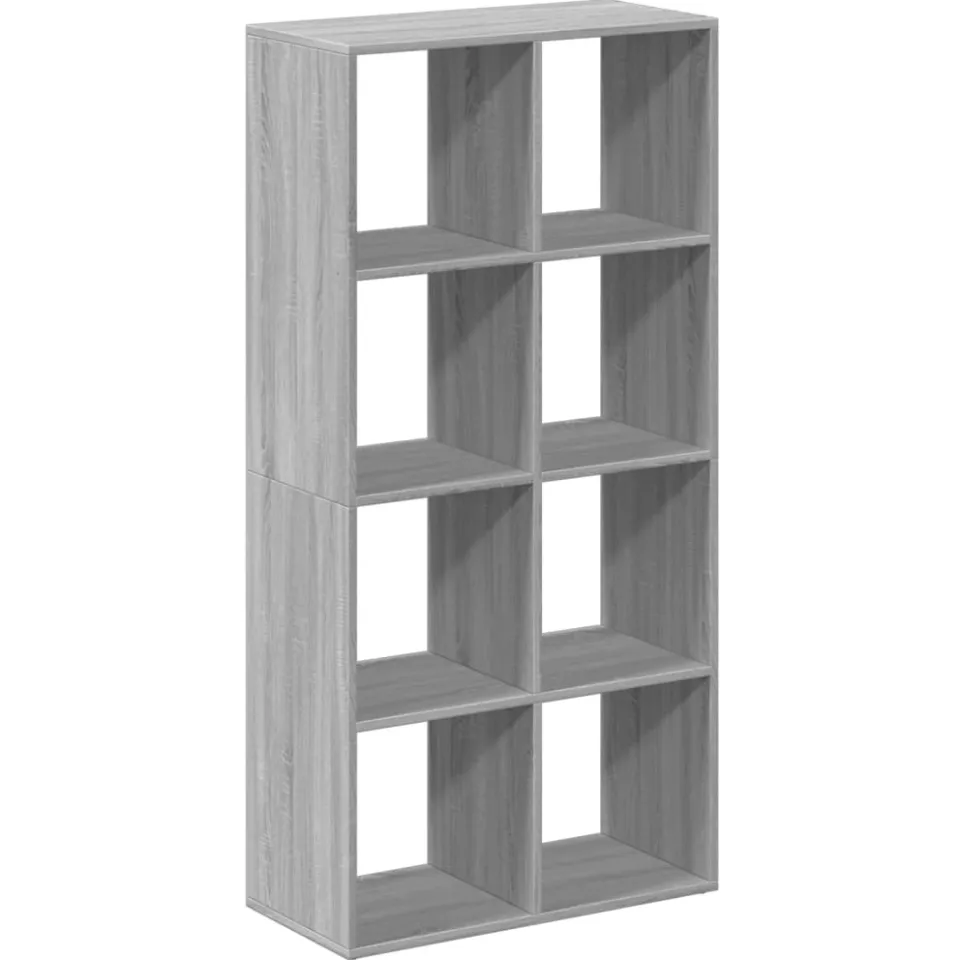 vidaXL Kamerscherm / boekenkast 69,5x29x137,5 cm hout grijs sonoma eik, foto 3