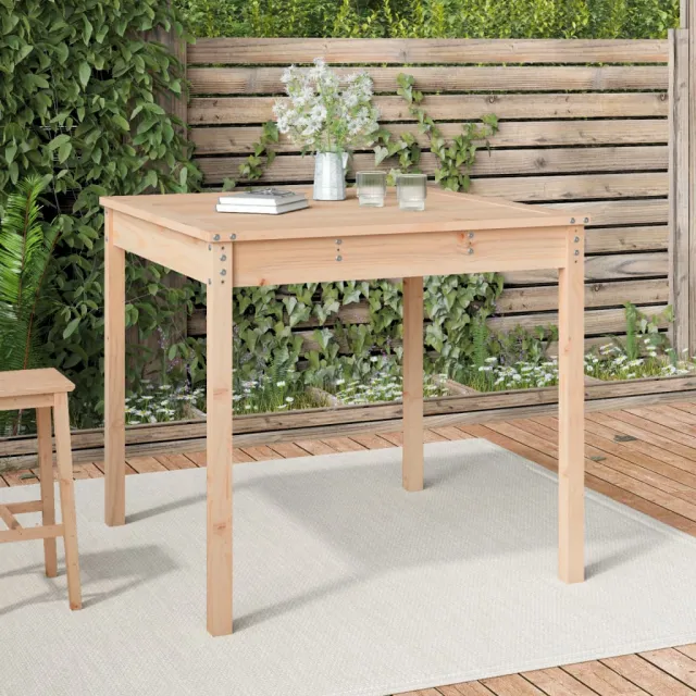 vidaXL Tuintafel 82,5x82,5x76 cm massief grenenhout Bruin