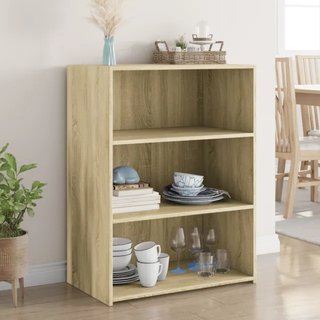 vidaXL Dressoir 70x41x93 cm bewerkt hout sonoma eikenkleurig, foto 2