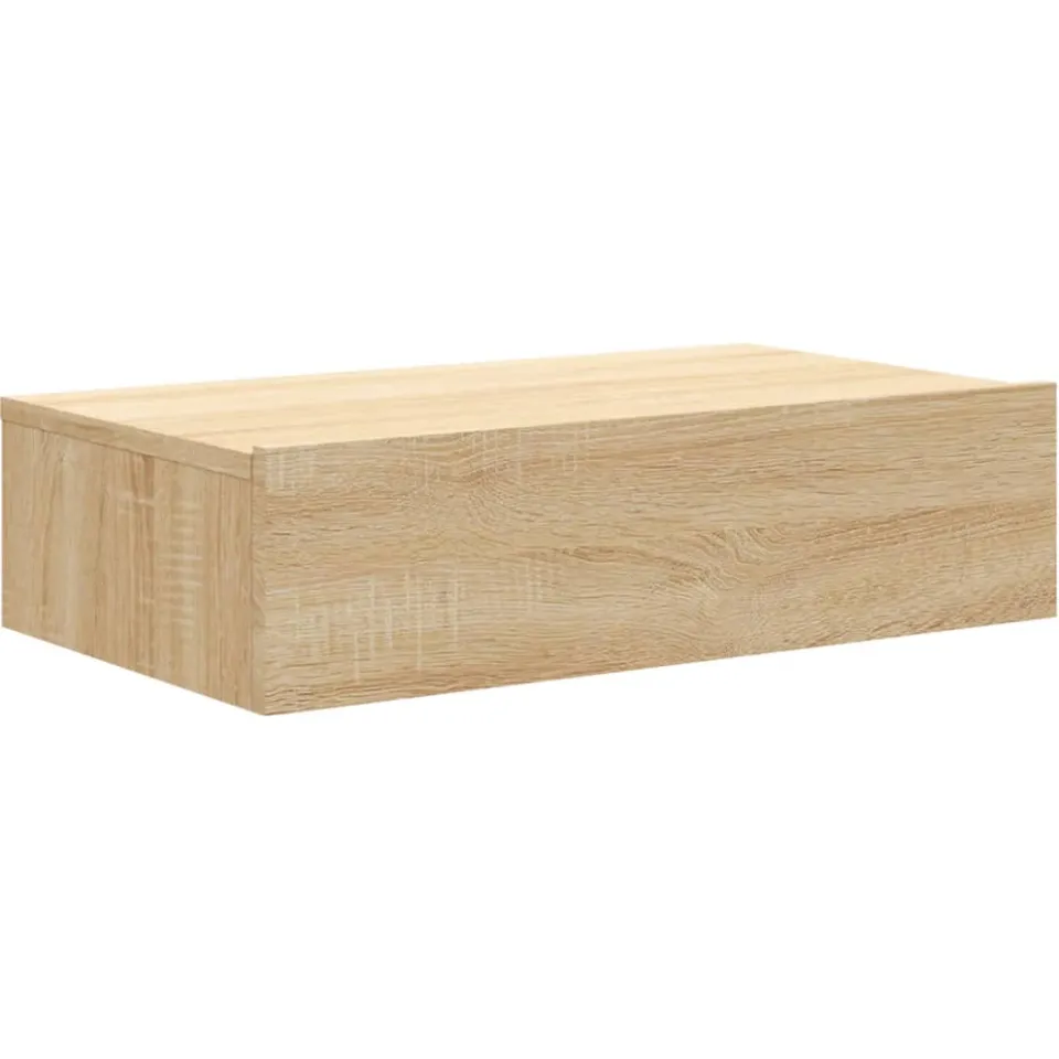vidaXL Tv-meubel met LED-verlichting 60x35x15,5 cm sonoma eikenkleurig Bruin