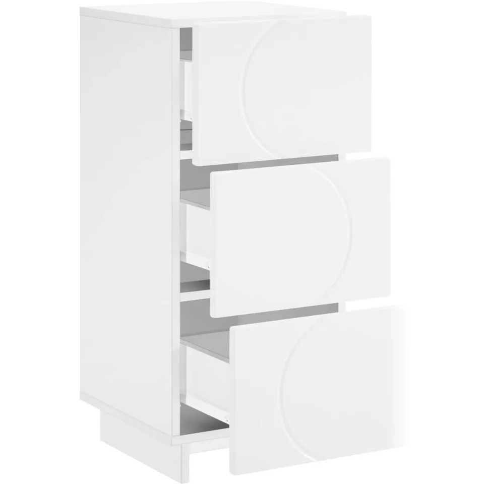 vidaXL Dressoir Wit 33.5 x 34.5 x 75 cm Bewerkt hout