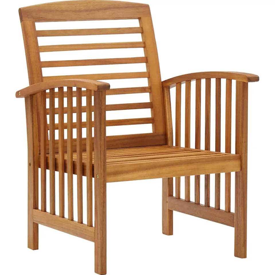 vidaXL 5-delige Loungeset massief acaciahout bruin, foto 4