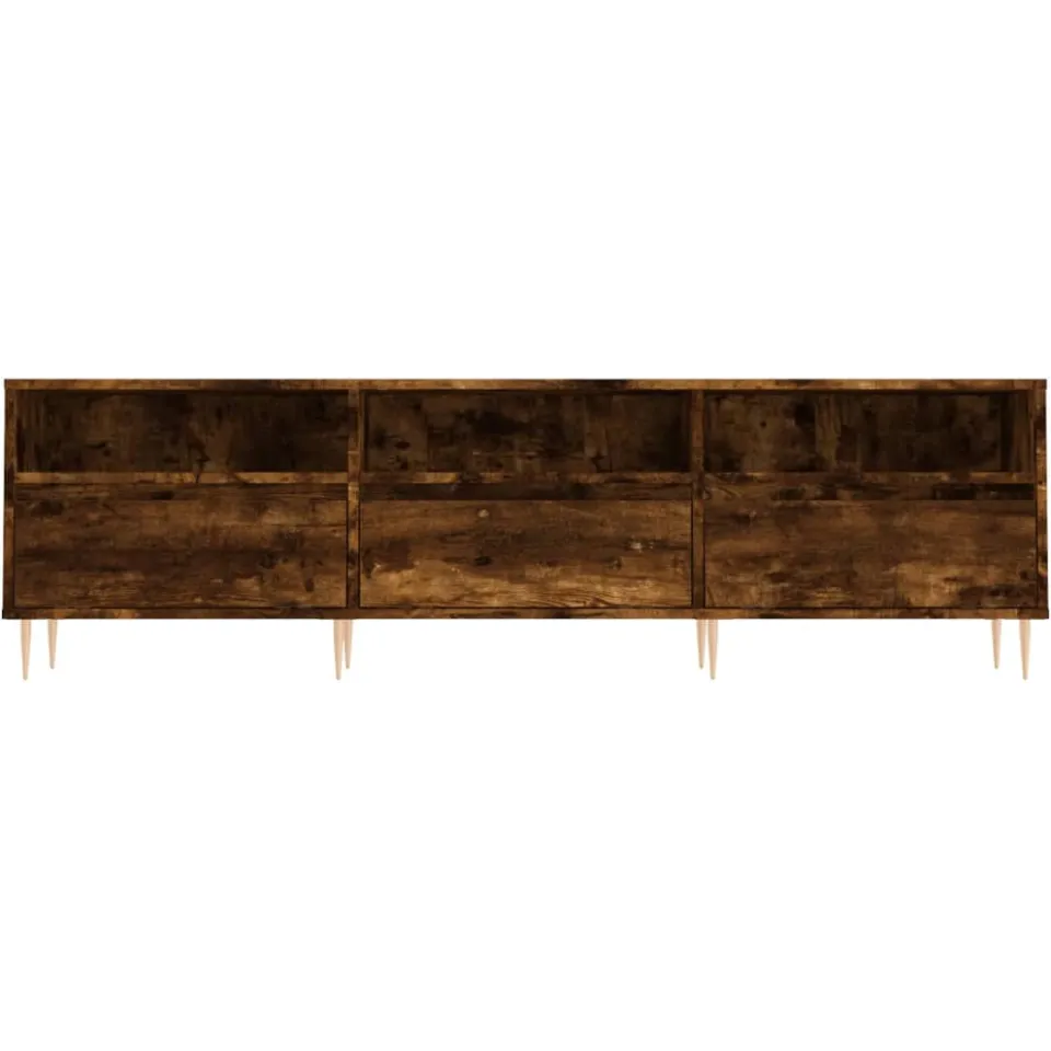 vidaXL Tv-meubel 150x30x44,5 cm bewerkt hout gerookt eikenkleurig