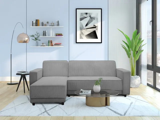 Notio Living Allie-Slaapbank - 3-zits - Grijs Stof