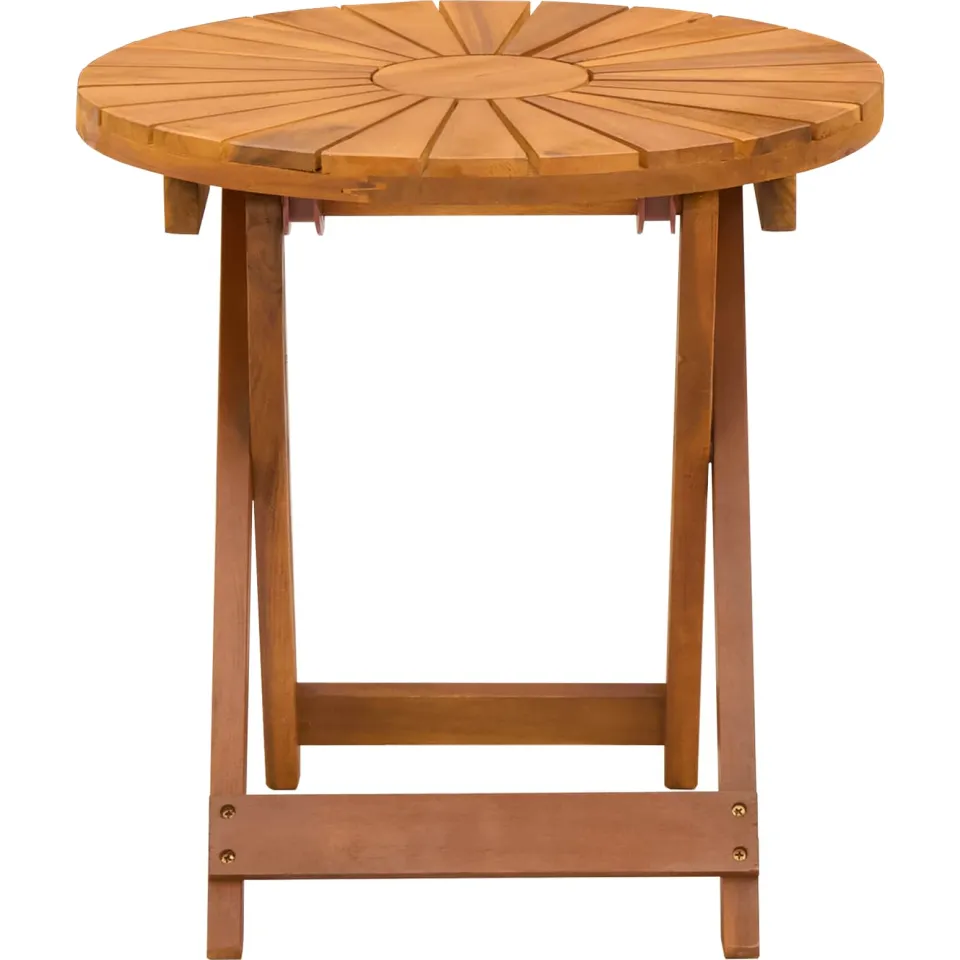 vidaXL Bistrotafel Naturel Ø45 x 45 cm Massief Acaciahout Bruin