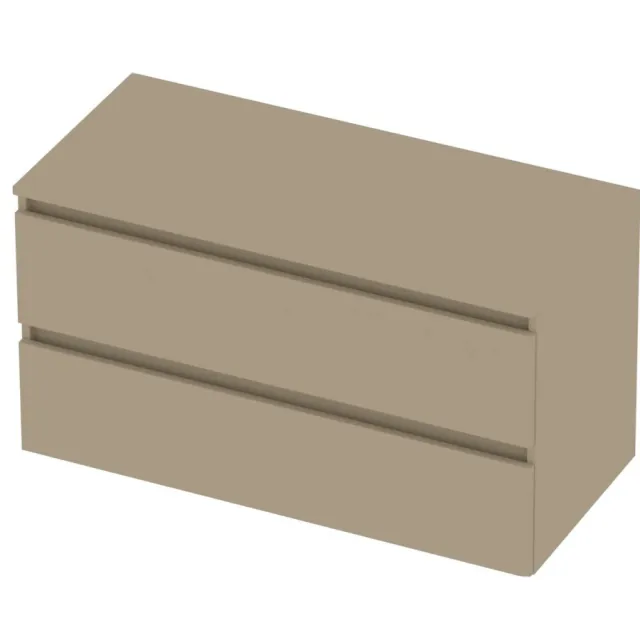 Basic-Line Deck 46 Badmeubelset Greeploos 100x46x58 cm Mat Beige