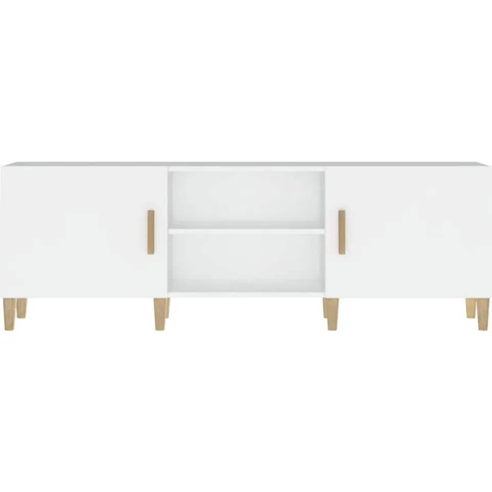 vidaXL Tv-meubel 150x30x50 cm bewerkt hout wit, foto 4