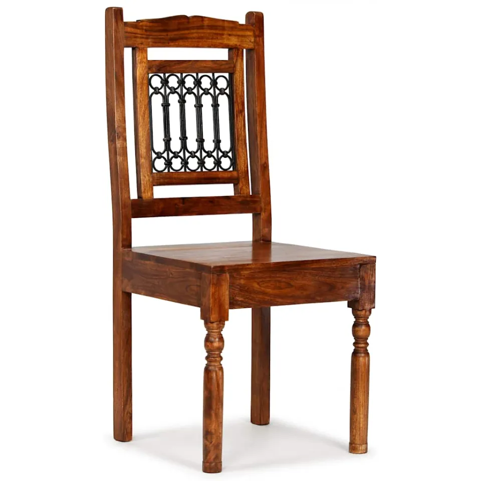 vidaXL Eetkamerstoelen 2 st klassiek hout met honingafwerking bruin, foto 3