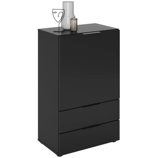 Opbergkast Raven-4 Zwart
