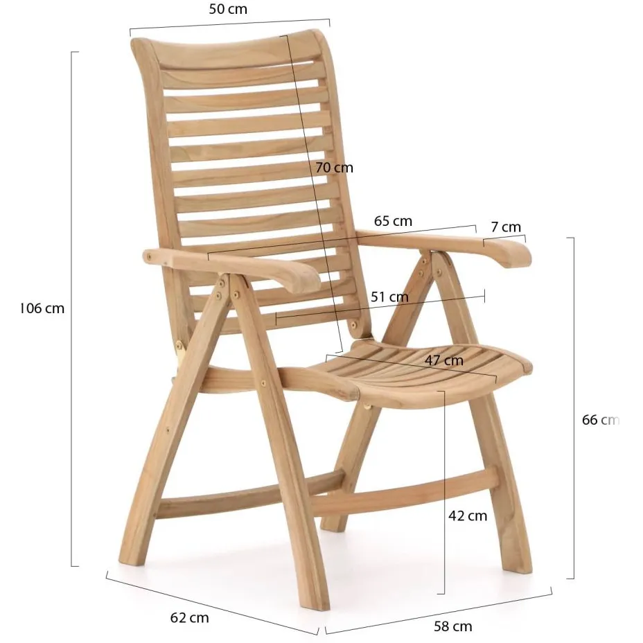 Sunyard Furniture Sunyard Corby/Buxton 200cm dining tuinset 5-delig verstelbaar, foto 3