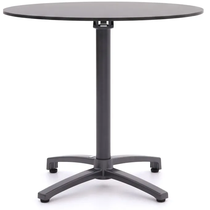 Bellagio tuinmeubelen Bellagio Canzo klaptafel ø80cm (h:73cm) grijs, foto 3