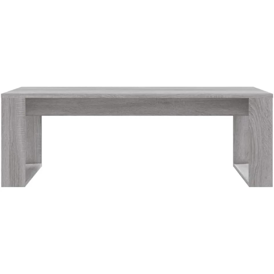 vidaXL Salontafel 102x50x35 cm bewerkt hout grijs sonoma eikenkleurig