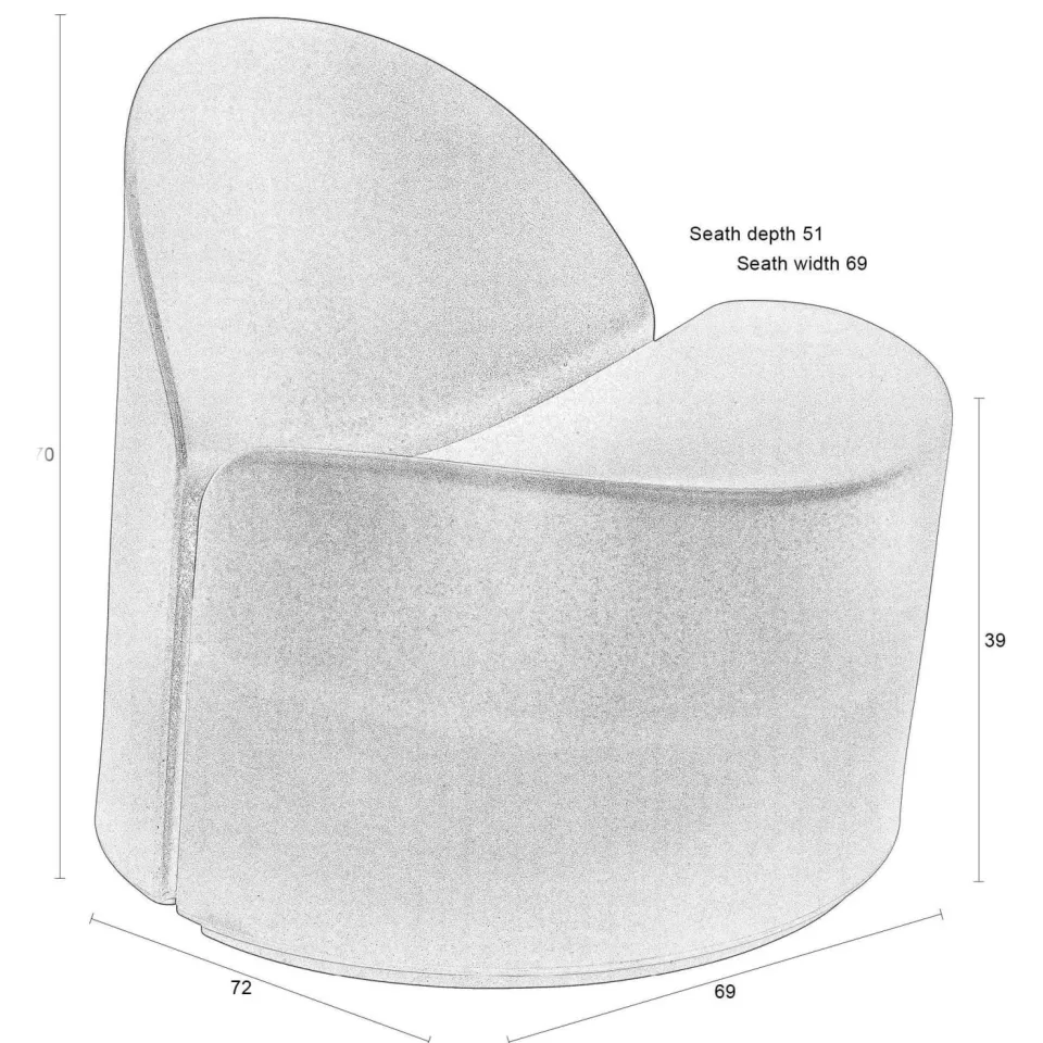 Zuiver outdoor fauteuil Bloom zwart, foto 7