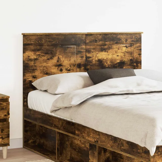 vidaXL Hoofdbord Gerookte Eik 100 cm Geconstrueerd hout Bruin
