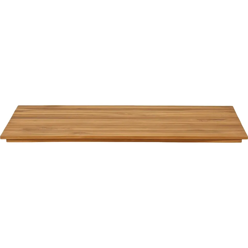 vidaXL Tafelblad 100 x 50 x 3,5 cm Rechthoekig Massief Teakhout Bruin