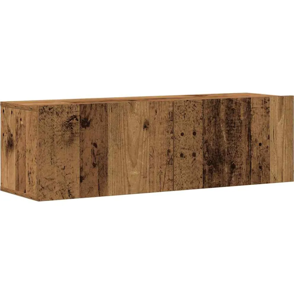 vidaXL Tv-wandkasten 6 st bewerkt hout oud houtkleurig bruin, foto 3