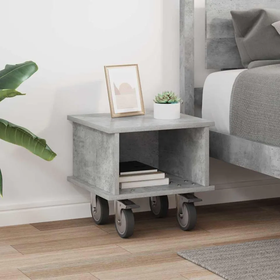 vidaXL TV-standaard 37 x 35 x 35 cm Beton Grijs Bewerkt hout, foto 4