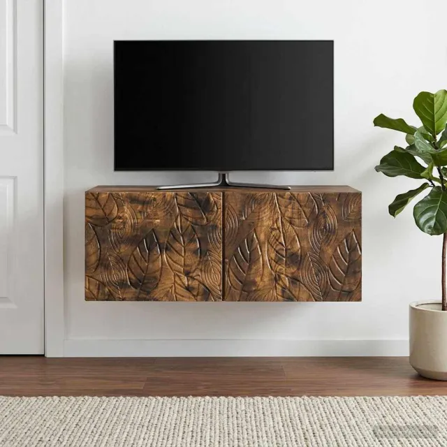 vidaXL Wandbeugel TV-kast 59,5 x 41 x 30 cm Gerookt eiken Bewerkt hout, foto 2