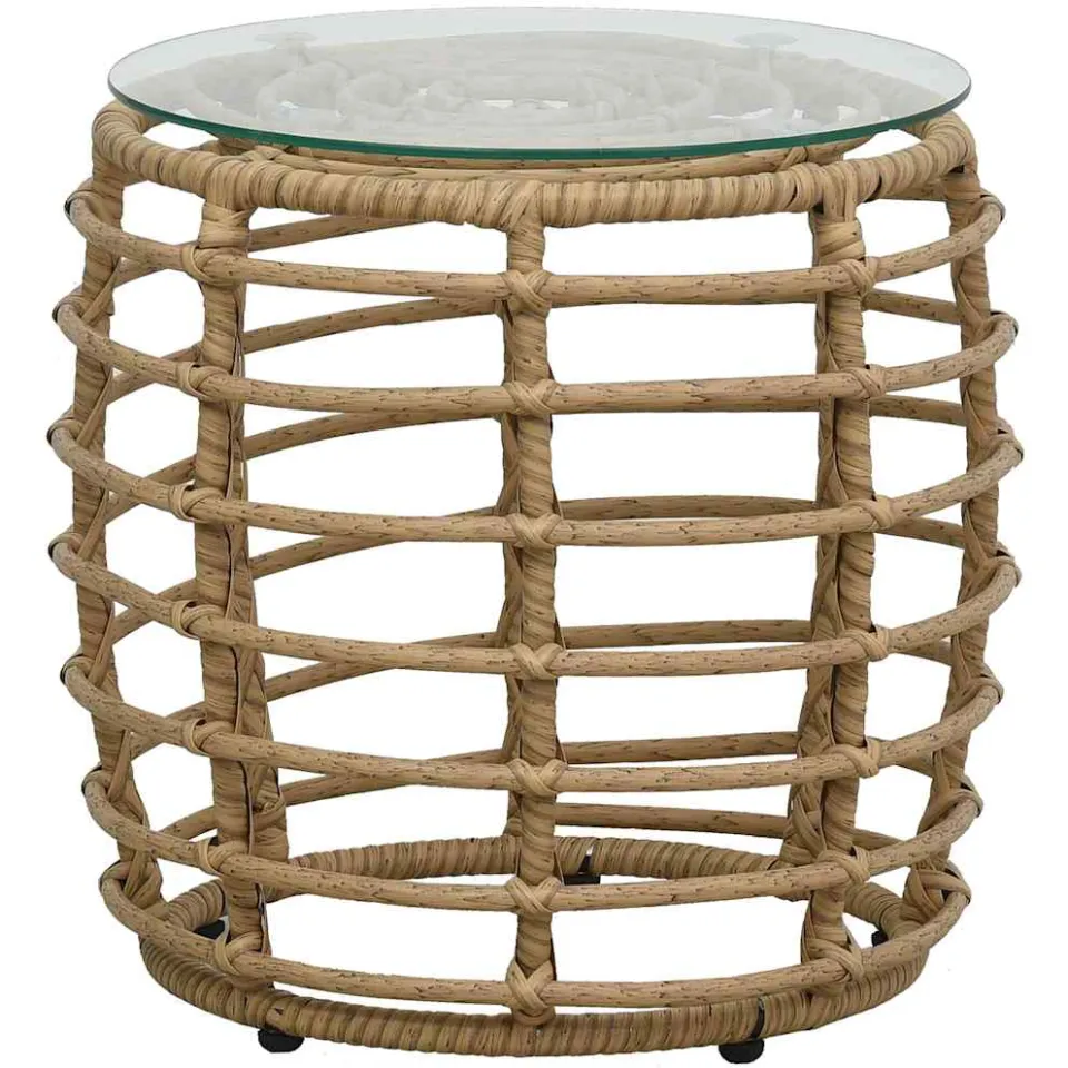 vidaXL 3-delige Bistroset poly rattan eikenkleurig, foto 2