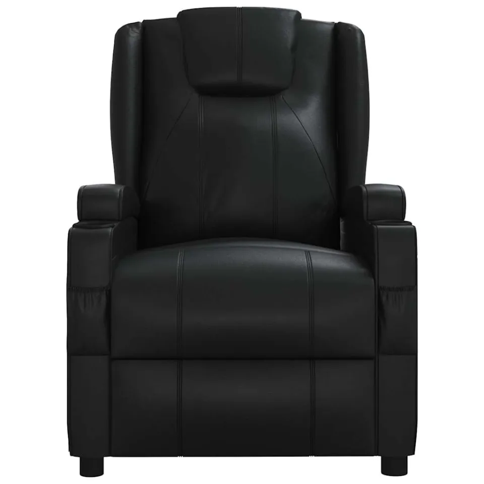 vidaXL Massagestoel kunstleer zwart