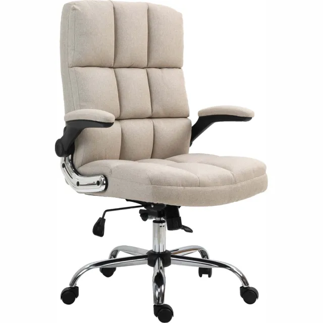 MCW Bureaustoel MCW-J21, bureaustoel executive, in hoogte verstelbaar ~ stof/textiel lichtbruin