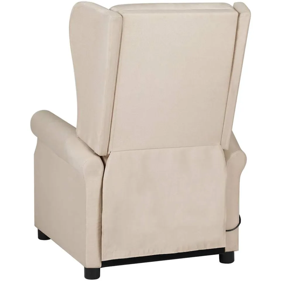 vidaXL Massagestoel stof crèmekleurig, foto 3