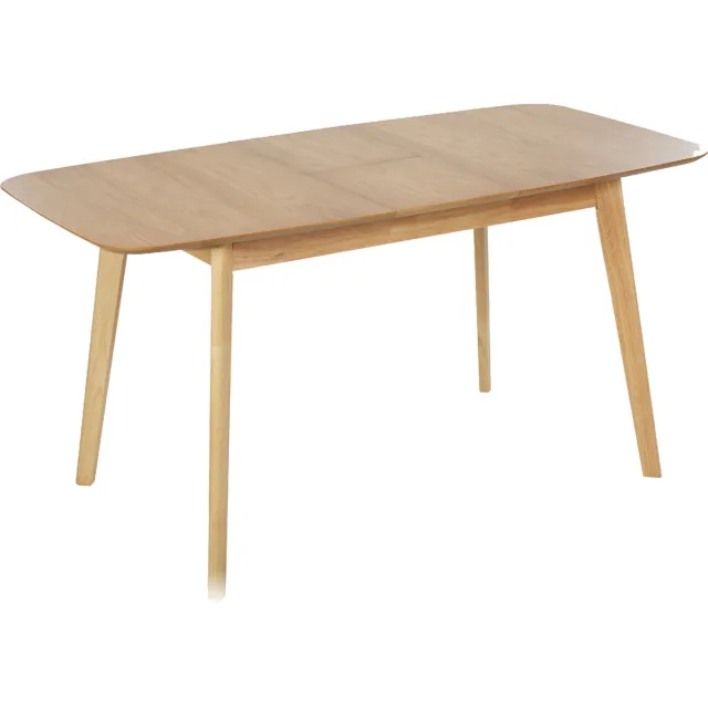 Beliani MADOX - Uitschuifbare eettafel - Lichthout - 120-150 x 75 cm - MDF Bruin
