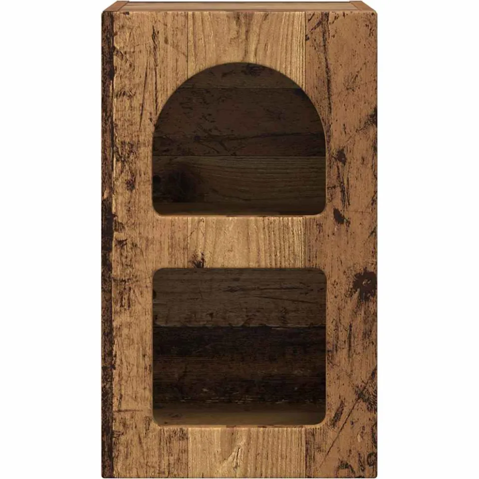 vidaXL Nachtkastje ELST Oudhout 29,5 x 33,5 x 50 cm Bewerkt hout bruin, foto 3