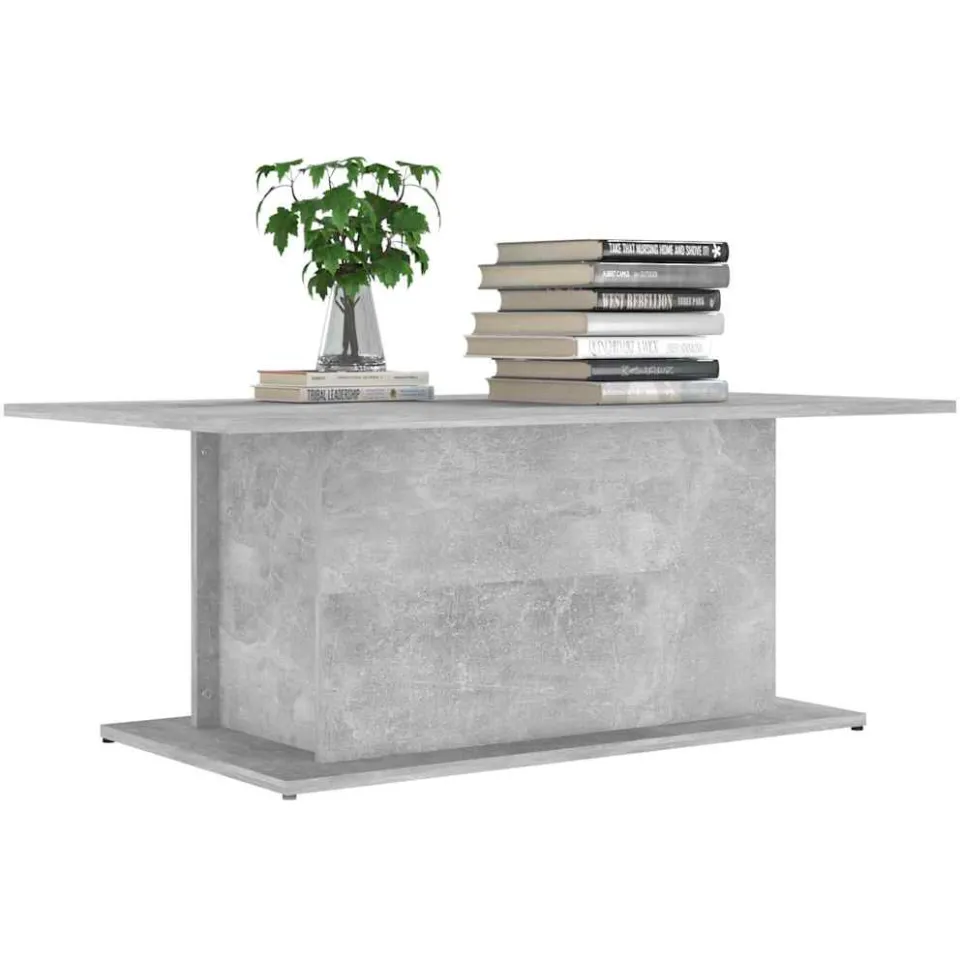 vidaXL Salontafel 102x55,5x40 cm bewerkt hout betongrijs grijs, foto 3