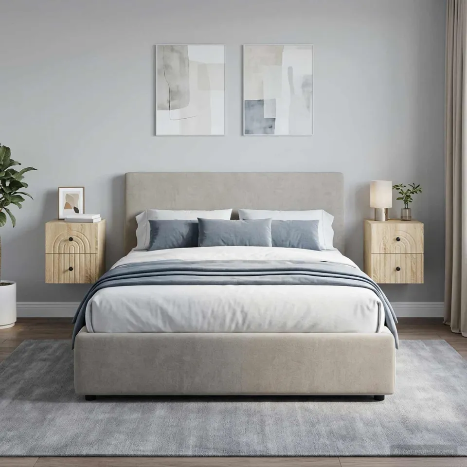 vidaXL Wandbeugel Bedkast 2 st Sonoma Eiken 33 x 34,5 x 40 cm, foto 4