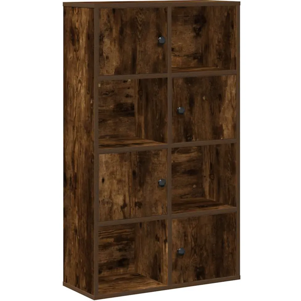 vidaXL Boekenkast 60x24x101,5 cm bewerkt hout gerookt eikenkleurig, foto 3