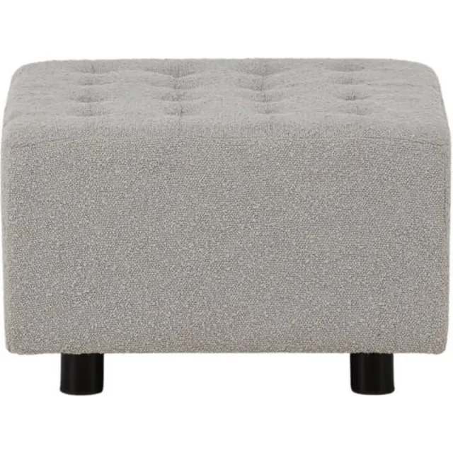 Svea Sol hocker - boucle - lichtgrijs