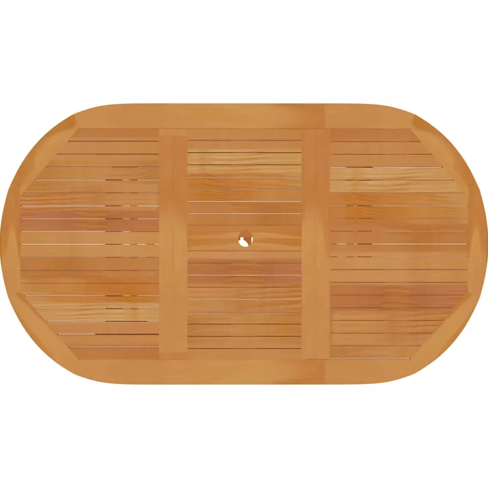 vidaXL Tuintafel 150x90x75 cm massief teakhout wit, foto 4