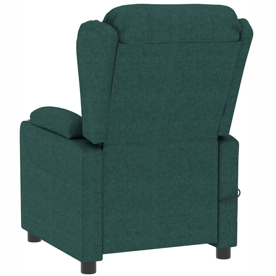 vidaXL Massagestoel stof donkergroen groen, foto 4