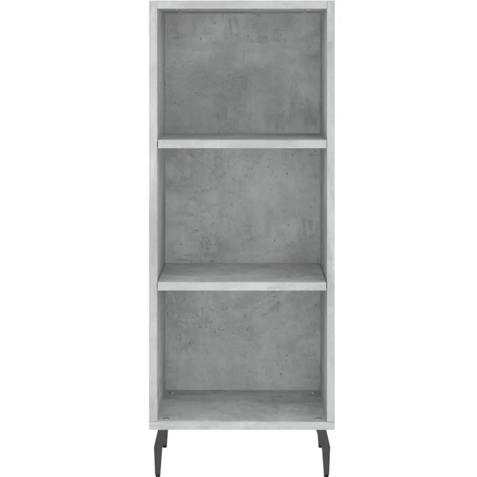 vidaXL Dressoir 34,5x32,5x90 cm bewerkt hout betongrijs