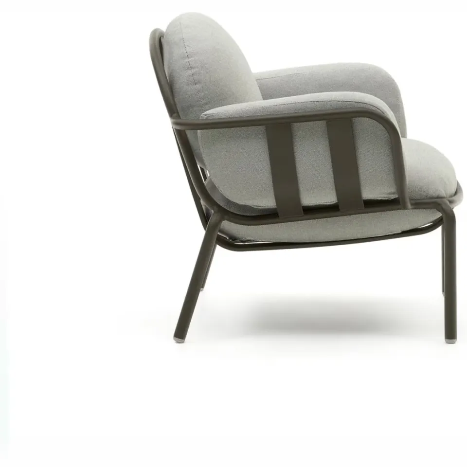 Kave Home Joncols outdoor fauteuil grijs, foto 3
