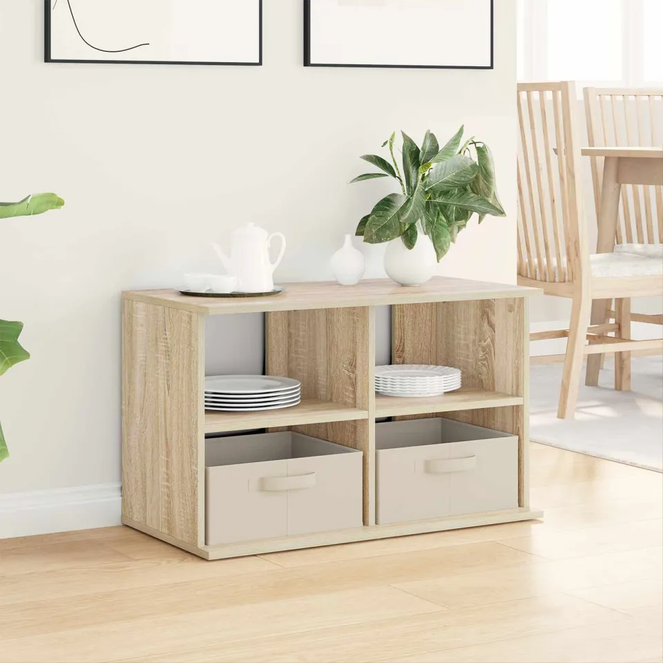 vidaXL TV-standaard met lade Sonoma Eiken 79 x 40 x 48 cm, foto 3