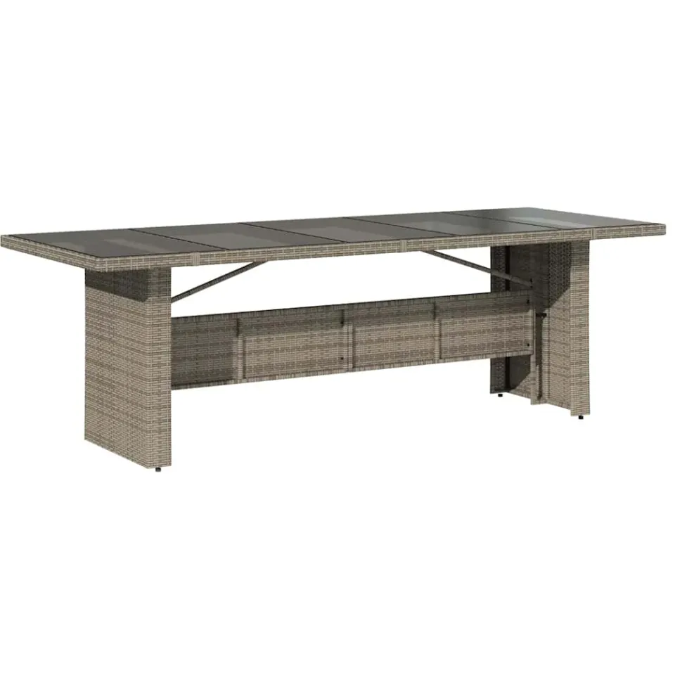 vidaXL 11-delige Bistroset met kussens poly rattan grijs, foto 4