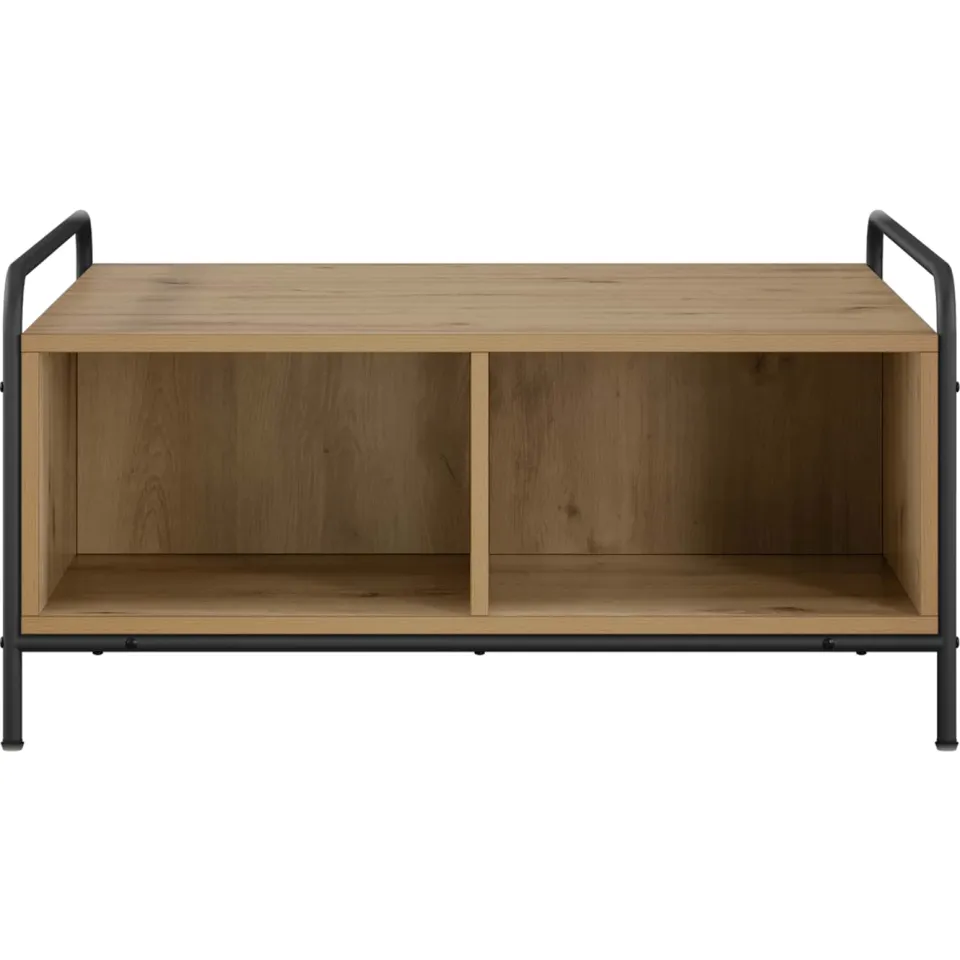 vidaXL Salontafel Artisanaal eiken 50 x 49 x 41 cm Bewerkt hout Bruin