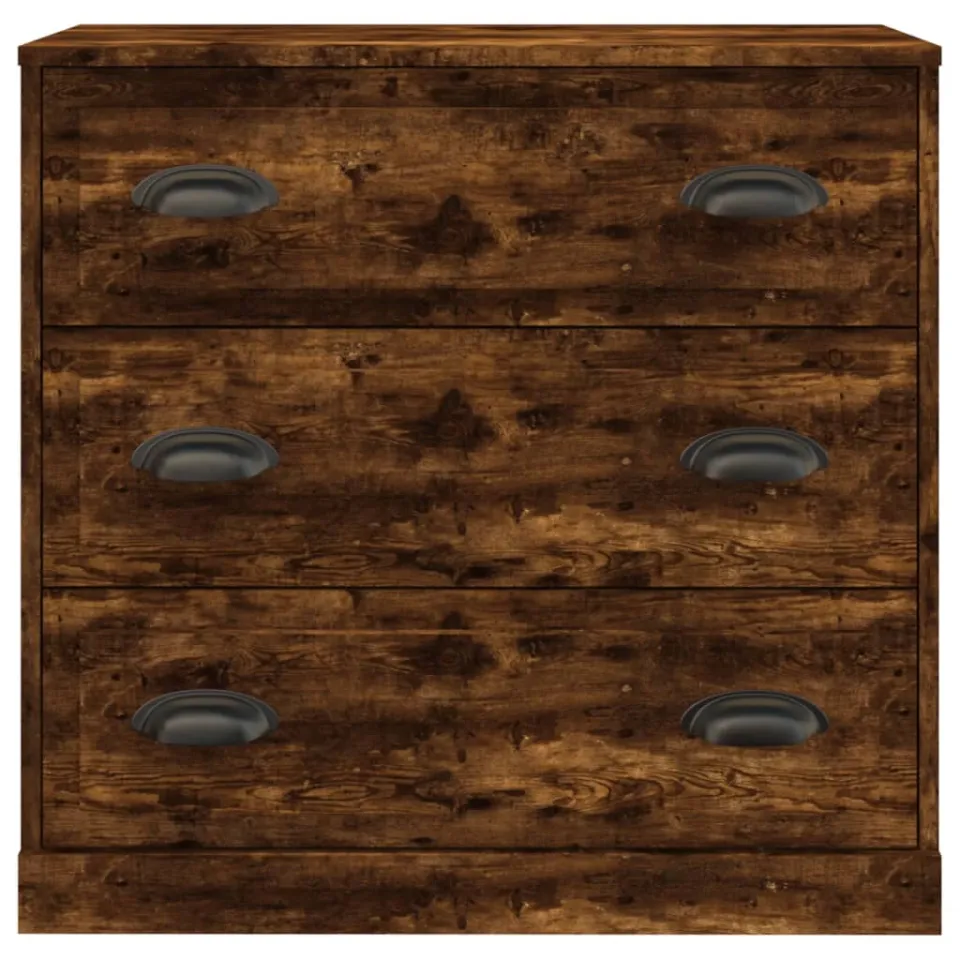 vidaXL Dressoirs 2 st bewerkt hout gerookt eikenkleurig, foto 4