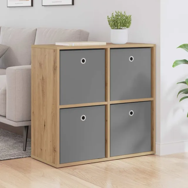 vidaXL Dressoir Artisan Eiken 68,5 x 32 x 67 cm Bruin